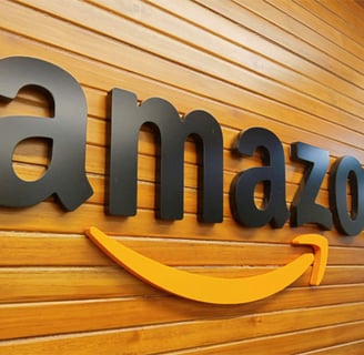 a sign that says amazon is the best place to shop