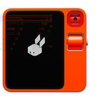 a cell phone with a rabbit on it