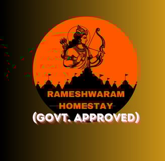 Shree Ram ji with a bow and arrow in front of a sunset