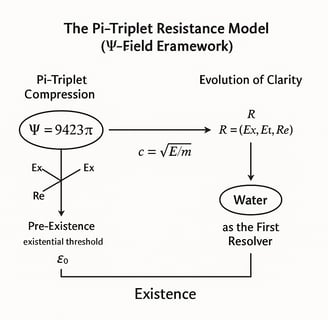 The Pi-Triplet Resistance Model (c = √(E/m): Expansion, Extension, Resistance = Evolution of Clarity