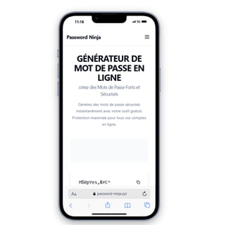 GÉNÉRATEUR DE MOT DE PASSE EN LIGNE