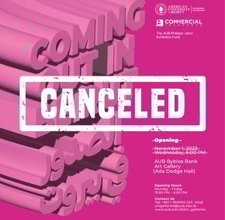 LGBT Middle East. Canceled exhibition. Beirut