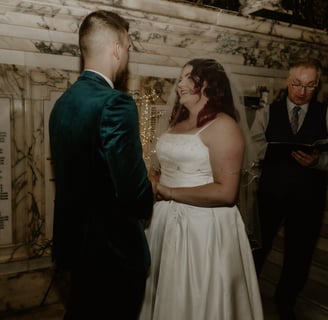 Couple Saying Vows At Ceremony