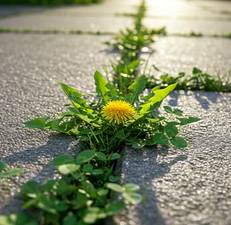 Eliminate weeds from concrete cracks: a DIY guide