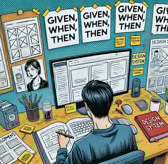 Designer doing work