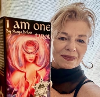 Psychic Artist Maya Britan the creator of  I Am One Tarot Deck