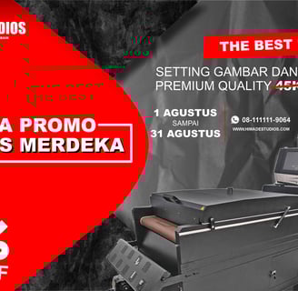 Himade Studios Gelar Promo Besar-Besaran Print Sablon DTF di Bulan Agustus 2025