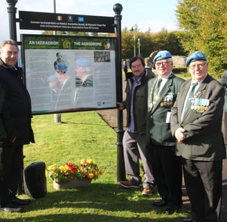 The Aerodrome Sign afetr unveiling in October