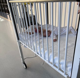 Child in the cot