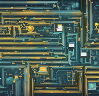 a computer generated image of a circuit boarder