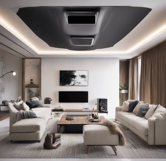 Bright living room with modern inventory