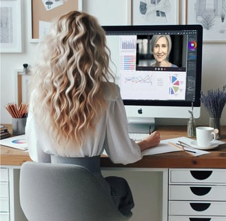 Videollamada, reunion online,asesoramiento online,asesora de empresas