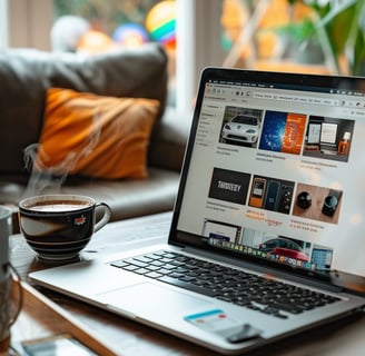 Illustration showcasing the importance of having a professional website for business growth, highlighting 24/7 online presenc