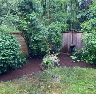 Mulched area