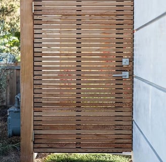 a collection of wooden gated gates with different types of gates