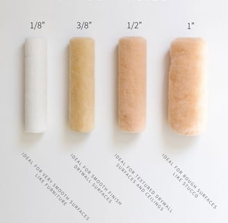 a row of four different colored popspies