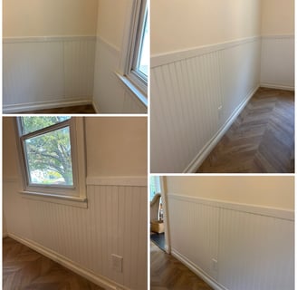 a room with a window and a window