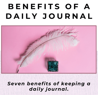 Benefits of Keeping a Journal Blog Post Image PNG