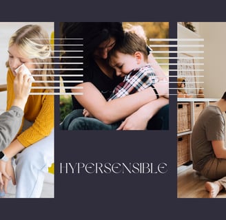 Parent et enfant hypersensible en pleine discussion émotionnelle.