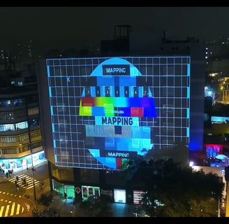 video mapping proyeccion proyección edificio miraflores