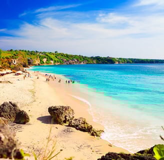 Praia de Kuta, Bali, Indonésia