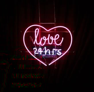 neon love sign