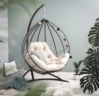 cozy room with plants