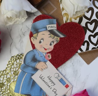 vintage Valentine’s Day cards
