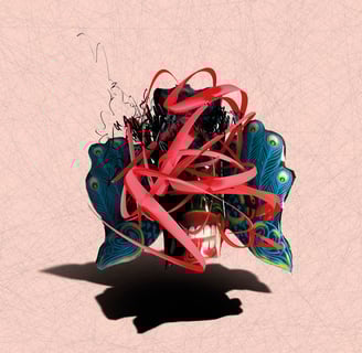 Artwork of “La foresta dentro”, the music album by Dario Baldo