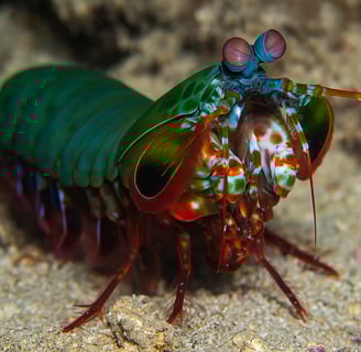 Camarão Mantis (Odontodactylus scyllarus)