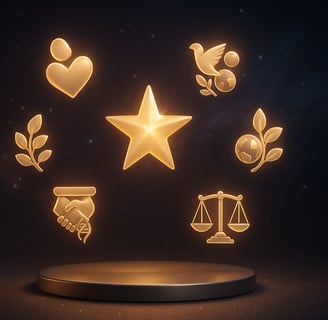 Imagem com os Valores da Stellar Nibs