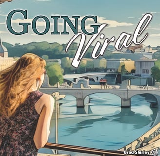 Box Artwork for potential cover of Going Viral Travel Influencer Game