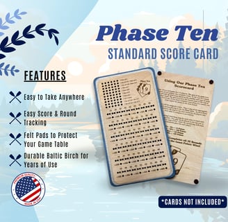 Image for Phase Ten Score Card Review