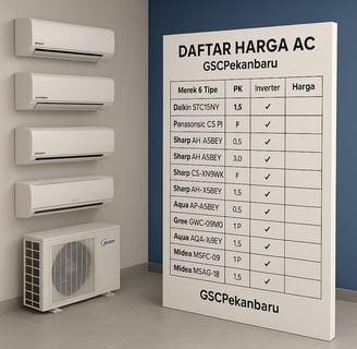 Harga AC Pekanbaru