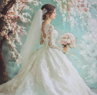beautiful bride before wedding