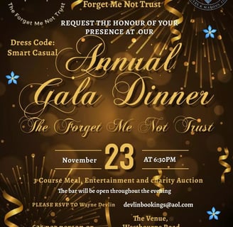 The Forget Me Not Annual Gala Dinner 2024 Poster
