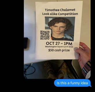 timothee chalamet look alike competition