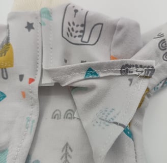 Poorly sewn velcro and loose stitching