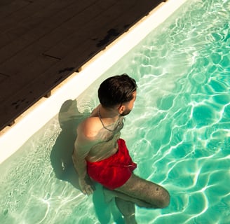 Photographie Professionelle pour un client en bord de piscine