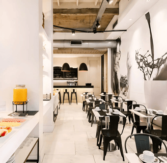 Hotel Salle petit déjeuner café