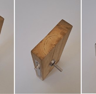 système de fixation de poignée de porte par rotation