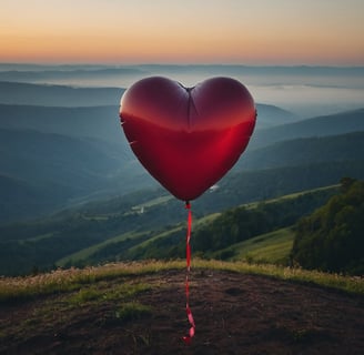 a heart shaped balloon