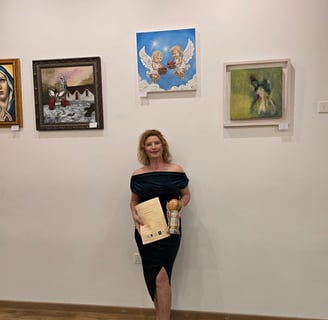 Chicu Eugenia Touma artist Premio Award for Triennale of Christian Art in Agia Napa 2025
