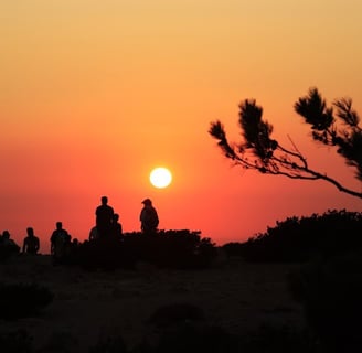 sunset in gavdos island