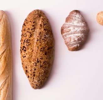 différentes variétés de pain sans gluten
