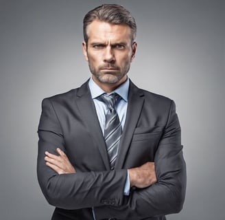 a man sitting in a chair with a baseball bat