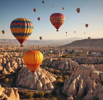 Mongolfiere in Cappadocia, Turchia