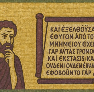Ending of the Gospel of Mark and its narrative impact.