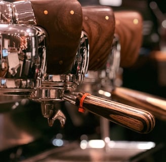 portafilter in a espresso machine