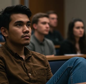 Antti istuu luennolla, jossa puhuja sanoo: “Palveleminen ei ole uhrautumista. Se on jakamista siitä, mikä sinussa on parasta.